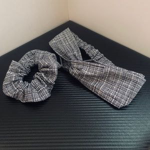 COMBO! Crosshatch Headband and Scrunchie!